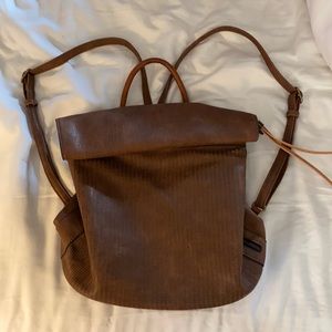 Faux Leather Backpack